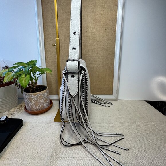 Coach 1941 Whiplash Saddle Bag Pebbled Glovetanned Leather Chalk Cleaned #38219 - Picture 4 of 16